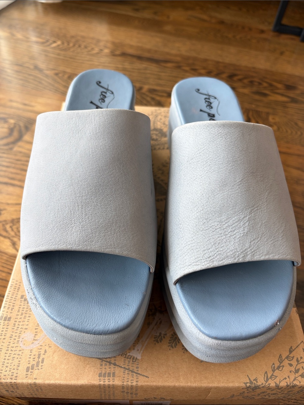 Free People Harbor Flatform Platforms in Light Blue - Y2K style - Picture 4 of 8